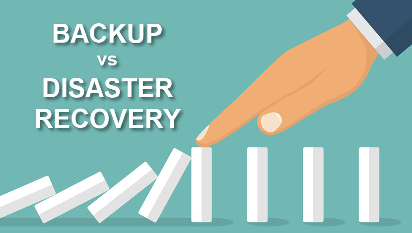 Difference between backup and disaster recovery