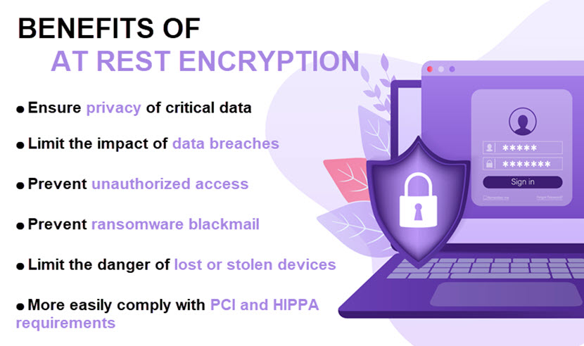 Benefits of at rest encryption