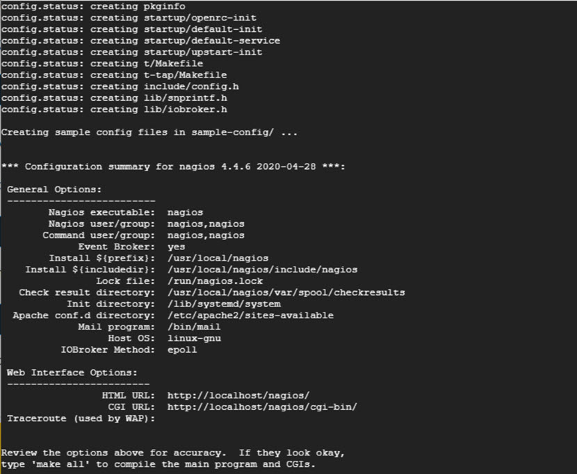 Installing Nagios Core on Ubuntu (configure check)