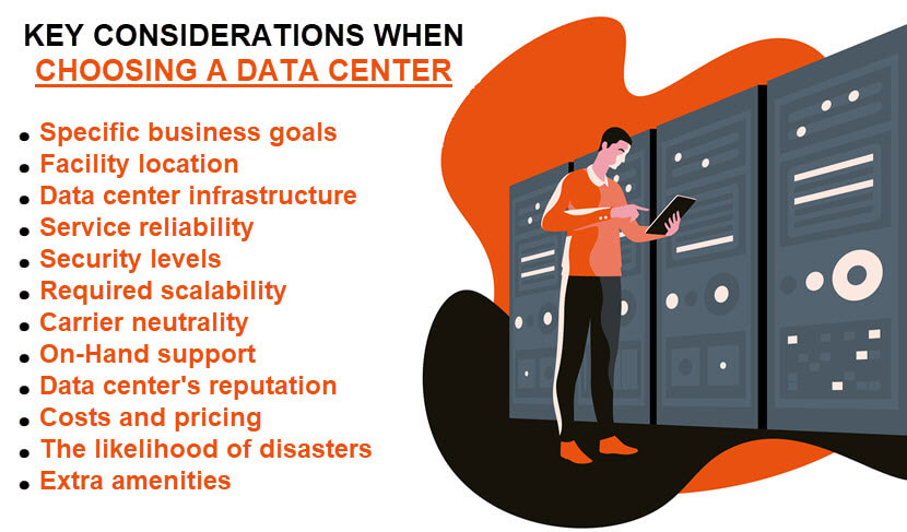 Main factors for choosing a data center