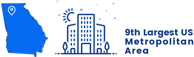 9th largest US metropolitan area