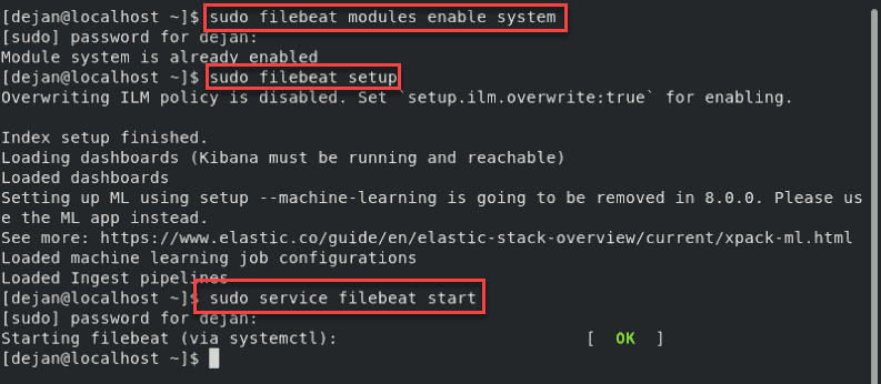 How to configure the filebeat module for Elastic stack.