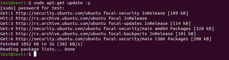 Before installing Puppet, update your Ubuntu system