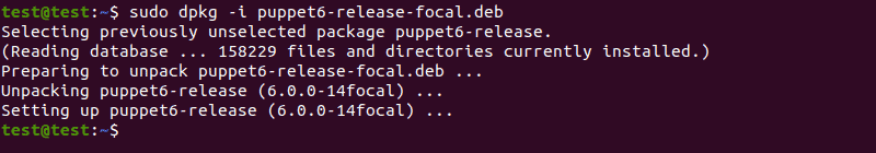 Deploy the Puppet installation