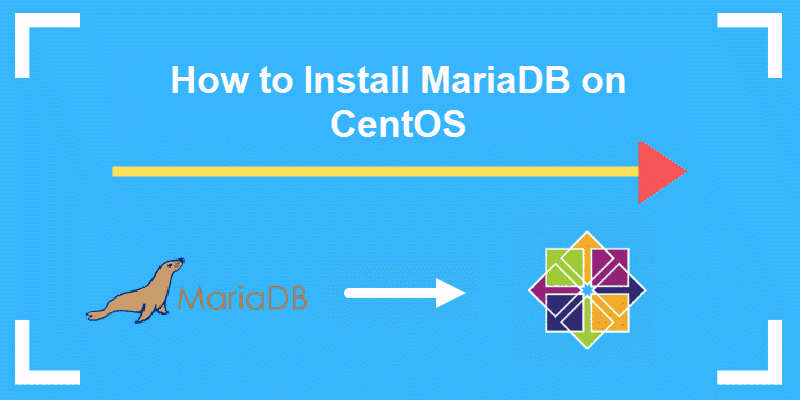 header for a tutorial on installing mariadb on centOS 7