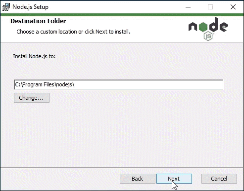 install latest Node.js on Windows