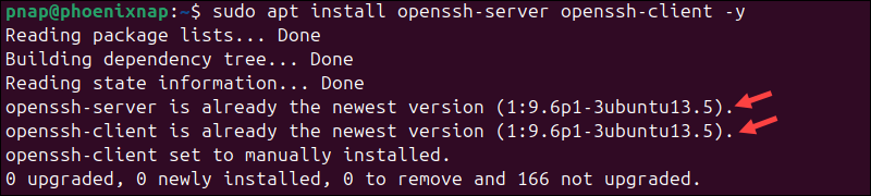 Install the latest OpenSSH client/server for Hadoop on Ubuntu.