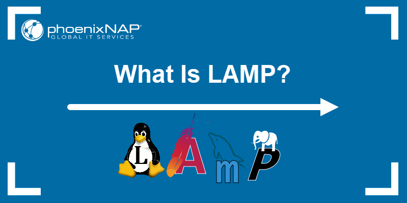 LAMP stack logos.